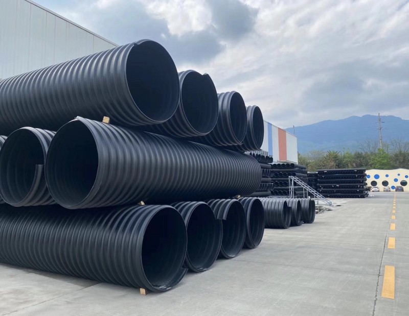HDPE钢带螺旋增强波纹管